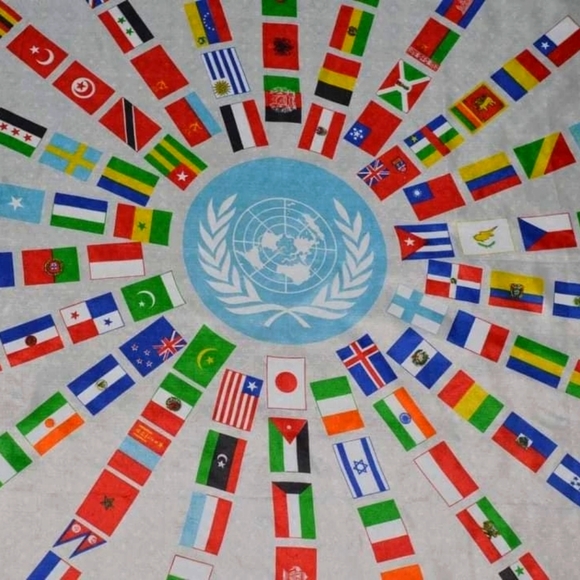 Vintage Scarf United Nations 1960s - Picture 3 of 15